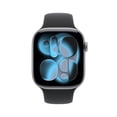 thumbnail image 2 of Apple Watch Series 11 GPS 46mm Space Grey Aluminium Case with Black Sport Band - M/L, 2 of 5