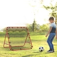 thumbnail image 2 of HOMCOM Rebounder Net Football Training Aid Kickback Target Play Red, 2 of 9