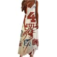 thumbnail image 2 of SMihono Robe d'Été Grande Taille pour Femmes Style Été 2023 Jour de l'Indépendance Imprimé Vacances Bretelles Col en V, 2 of 5