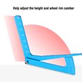thumbnail image 4 of Peahefy Adjustable Ruler Camber,RC Accessory Blue Adjustable Ruler Adjusting Height And Wheel Rim Camber Tool, RC Accessory, 4 of 8