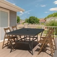 thumbnail image 3 of Four Seasons Courtyard Palermo Slat Top Table with Powder Coated Frame, 3 of 5