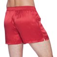 thumbnail image 3 of INTIMO Boxeurs Classiques en Soie pour Hommes, Rouge Cerise, Petit, 3 of 4