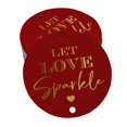thumbnail image 1 of Inkdotpot Real Gold Foil Let Love Sparkle Wedding Tags Favor Hang Paper Tags 100 Pieces, 1 of 6
