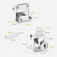 thumbnail image 3 of Showcase Lock Display Cabinet Sliding Glass Door Lock With Keys For 5-8mm Glass Wine Cabinet Lock Security Furniture Hardware, 3 of 9