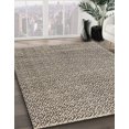 thumbnail image 3 of Ahgly Company Tapis Rond Abstrait Marron Café Lavable en Machine, 7 Pieds Rond, 3 of 7