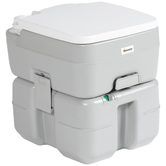 Outsunny Toilette de Camping Portable de 5,3 Gallons pour Adultes avec Indicateur de Niveau