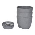 thumbnail image 3 of Self Watering Planters 3pcs Plant Pots With Drainage Holes &Pallet Modern Decorative Gardening Containers, 3 of 14