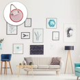 thumbnail image 2 of 20x Disc Plate Hangers Picture Hanging Self Adhesive Stick on Invisible Hooks, 2 of 5