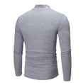 thumbnail image 3 of CEHVOM Chemise de Base Ajustée Extensible Unie à Col Mi-Haut à Manches Longues pour Homme Vente, 3 of 6