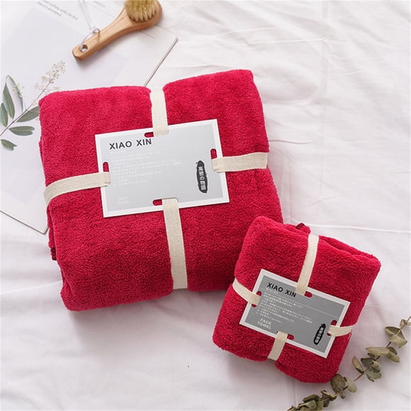 Wearable Bath Towel and Face Towel Set | 2-in-1 Microfiber Towel for Women | Quick-Dry Travel Towel with High Water Absorption | Soft Towels for Home, Gym, Beach, and Camping | Includes Large Bath