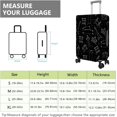 thumbnail image 2 of Travel Luggage Cover Suitcase Protector Fits 18-32 Inch Luggage Wheel Covers Patterned Travel Related Items Flower Luggage Protector Elastic Luggage Anti-scratch Suitcase Cover XL, 2 of 5