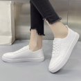 thumbnail image 2 of Cathalem Ballerines pour Femmes à Enfiler Ballerines Larges Toe Box Chaussures de Marche Confortables, Blanc 39, 2 of 5