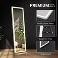 thumbnail image 4 of EDX Rectangle 60"x 16" LED Full Body Mirror, 3 Color Lighting, Free Standing Wall-Mounted for Home, 4 of 7