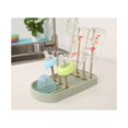 thumbnail image 1 of Oleegame 1PC Baby Bottle Drying Rack Cup Plastic Drains Rack Teat Drains Tray Organizer Green, 1 of 6