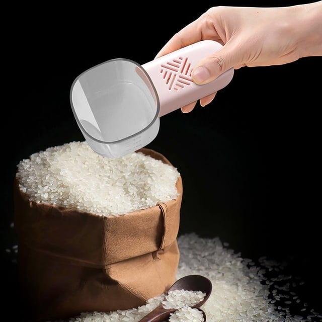 TIMIFIS Cuillère à Riz Cuillère à Riz Multifonctionnelle Cuillère de Cuisine en Grade Alimentaire Cuillère à Céréales Anti-Insectes pour Creuser Farine Mesurer Riz Appareils de Cuisine