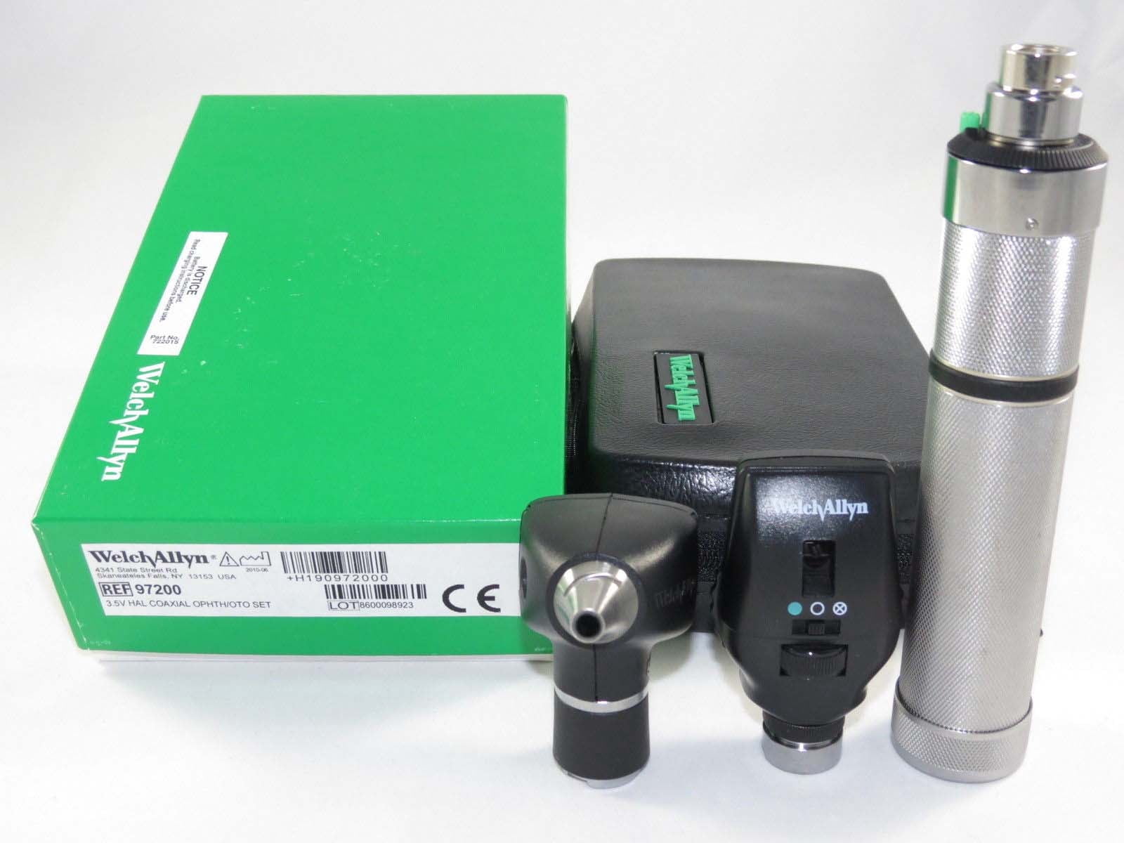 Welch Allyn Diagnostic Set with Ophthalmoscope, Otoscope, Non Rechargeable Handle in Box