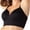 Black, variant on cfhntfmh Plus Size Bras for Women Soft Stretchy Adjustable Strap No Underwire Bralettes Seamless Athletic Workout Bras