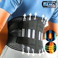 thumbnail image 4 of Double Pull Lumbar Lower Back Support Belt Brace Neoprene For Spine Posture Pain, 4 of 5