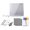 White, variant on 7 Color LED Light Up Doodle Drawing Board With Stand Acrylic Memo Panel 4 Modes For Kids Adults Bedroom