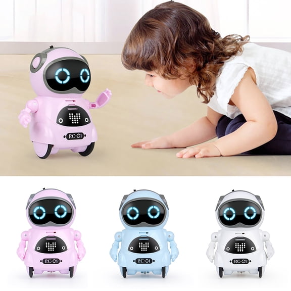 Aofa Mini Pocket Robot Voice Control Chat Record Sing Dance Interactive Kids Toy Tell