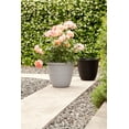 thumbnail image 3 of Mainstays Basic Bell Planter 20 inch Grey, Classic Design with Attached Tray Durable Weather Resistant Matte Finish, 3 of 4