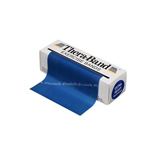 TheraBand Bandes de résistance, 6 Bande élastique professionnelle en latex pour la partie supérieure & Corps inférieur, exercice de base, thérapie physique
