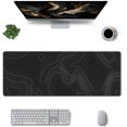 thumbnail image 2 of Extra Large Mouse Pad 31.5 x 11.8 Inch - Topographic Map Lines Contour Design - Non-Slip Rubber Base, Easy Gliding Surface, Desk Mat for Office, Home, Gaming, Work - XL Mousemat, 2 of 5