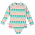 thumbnail image 1 of Kids Girl Rash Guard Bathing Suits Cute Sun Protection Long Sleeve Beach Bathing Suit 5-6 Years Girls Clothing, 1 of 9