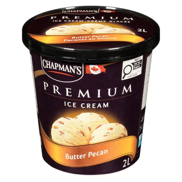 Chapman's Premium Crème Glacée Pacanes au Beurre en Bac 2L