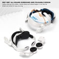 thumbnail image 5 of Oculus/Meta Quest 2 Compatible Design Halo Headband, Oculus Quest 2 Compatible Adjustable Headband and Ear Muffs Accessory, Enhances Support and Game Immersion, Reduces Stress on VR Headset, 5 of 5