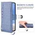 thumbnail image 3 of OnePlus 7T Case, iCoverCase Genuine Leather Wallet Case Slim Fit Folio Book Design with Stand and Card Slots Flip Case Cover for OnePlus 7T (Blue), 3 of 5