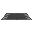 thumbnail image 4 of HOMETRENDS 8 ft. x 10 ft. Charcoal Flatweave Outdoor Rug, 3 Line Border, 4 of 9