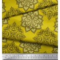 thumbnail image 3 of Soimoi polyester Crepe Fabric Floral Mandala Fabric Prints By Yard 52 Inch Wide, 3 of 3