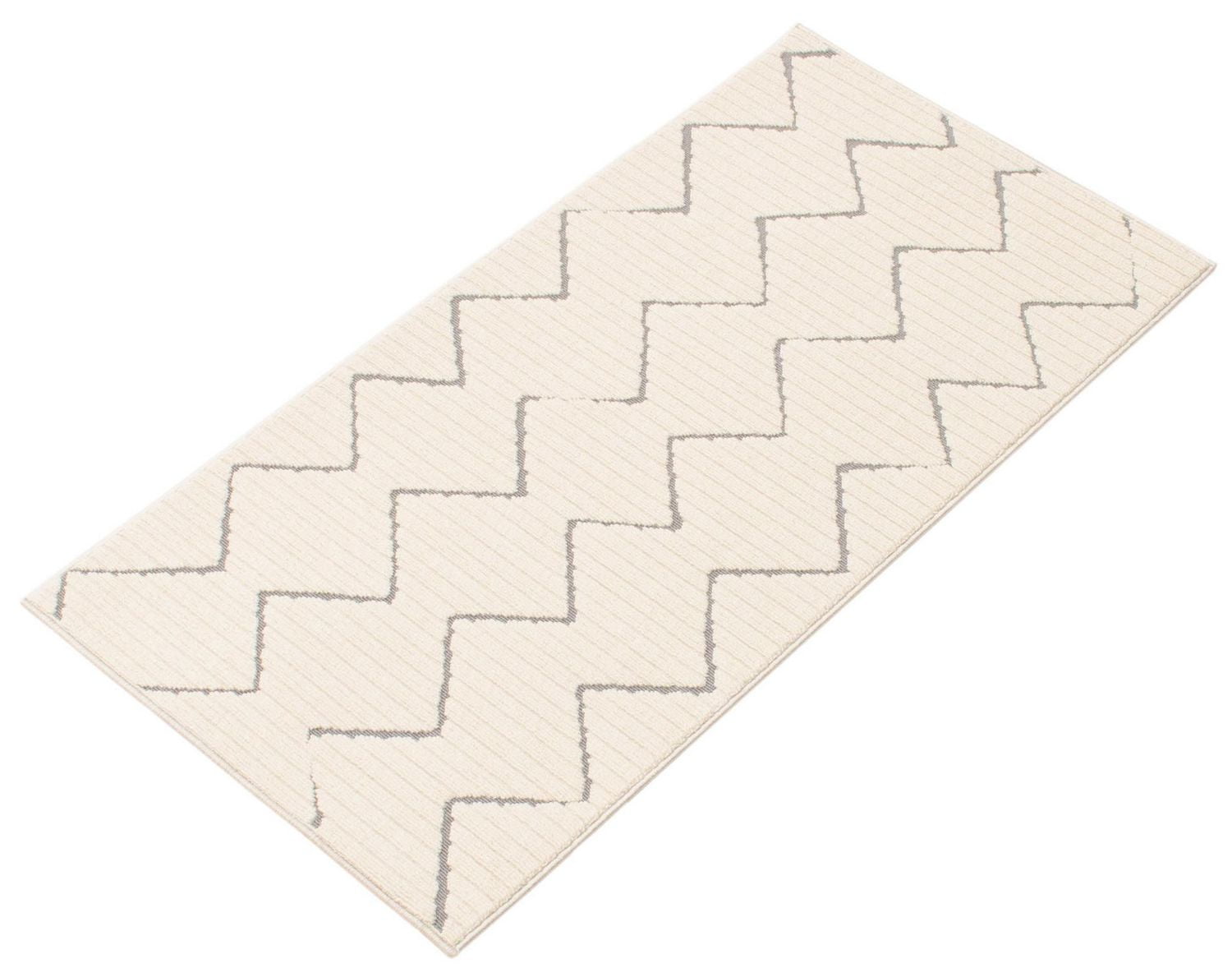 ECARPET Indoor/Outdoor for Balcony, Patio and Garden Raya Ivory Rug
