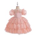 thumbnail image 4 of WEAIXIMIUNG Robes de Fête pour Filles Taille 18 Robes de Noël à Manches Courtes Broderie Dentelle Volants Robe de Soirée Robe de Mariage, 4 of 4