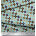 thumbnail image 2 of Soimoi Poly Georgette Fabric Argyle Check Print Fabric by Yard 52 Inch Wide, 2 of 3
