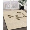 thumbnail image 3 of Ahgly Company Tapis d'Intérieur Lavables à la Machine, Carrés, Style Transitionnel, Mocassin Beige, Tapis de Zone, 5 Pieds Carré, 3 of 7