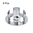 thumbnail image 3 of Unique Bargains 6Pack 24mm Sink Trim Overflow Cover Ring Hole Insert in Round Caps Silver, 3 of 5