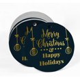 thumbnail image 2 of Inkdotpot Gold Foil Paper Hang Tags Merry Christmas & Happy Holiday Favor Tags 100 Pieces, 2 of 6