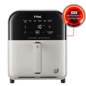 T-fal Infrared Air Fryer, 7-in-1, 5L/5.3QT, Infra-heat™ Technology, No-Preheating, Faster, Juicier, Crispier