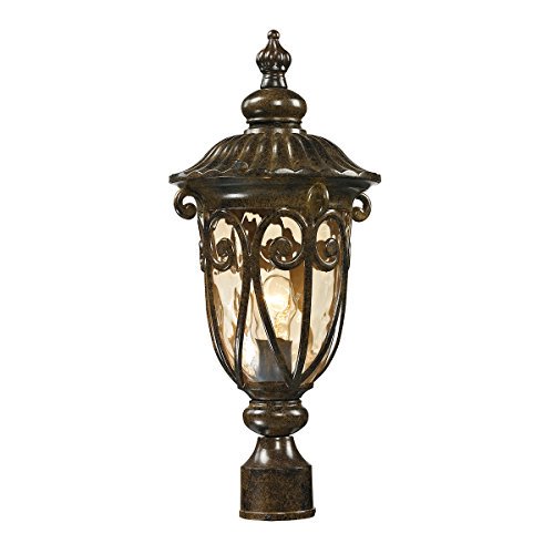 ElkGroup International 45073/1 Logansport Collection 1 light outdoor post light in Hazelnut Bronze