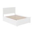 thumbnail image 4 of Nantucket Full Wood Platform Bed with Matching Footboard and Drawers in White, 4 of 7