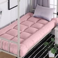 thumbnail image 4 of Pink Fiber Mattress Topper Foldable Mattress Pad Soft Bed Mattress Cover Washable Non-Slip Mattress Protector For Student Bed Guest Bed 90X200 Cm 35.4X78.7 Inch 3.31 Lbs, 4 of 6