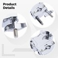 thumbnail image 3 of Double Tom Holder Stand, Solid Drum Set Mount Bracket, Aluminum Alloy Drum Rack Clamp, Rust-Resistant, Electroplated Surface, Ideal Replacement Part for Double Tom Drum Set, 3 of 5