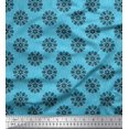 thumbnail image 1 of Soimoi Poly Georgette Fabric Dot & Snowflake Artistic Decor Fabric Printed Yard 52 Inch Wide, 1 of 3