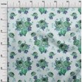 thumbnail image 3 of oneOone Cotton Poplin Sky Blue Fabric Florals Sewing Craft Projects Fabric Prints By Yard 56 Inch Wide, 3 of 4