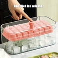 thumbnail image 4 of Ice Cube Tray with Lid and Bin Ice Trays, Ice Cubes Tray with Lid and Bin,32 Pcs Square Ice Cubes Molds with Ice Scoop,Easy Release & Save Space, Ice Cubes Storage Container Set, 4 of 8