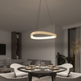 thumbnail image 2 of Artika Bjorn LED Pendant Light, White Diffuser, 5CCT, Wood Effect and Matte Black, 2 of 9