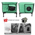 thumbnail image 4 of Maison pour Chat Chauffante pour l'Extérieur, Maison pour Chat d'Extérieur Imperméable et Isolée avec Coussin Chauffant et Porte d'Évasion, Abri Surélevé Étanche pour Chats Sauvages d'Extérieur en Hiver, Grange pour Chat, 4 of 7