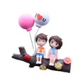 thumbnail image 2 of Abbracc Car Dashboard Decorations Interior Dashboard Accessories Action Figure Figurines Tree fork cute, 2 of 9